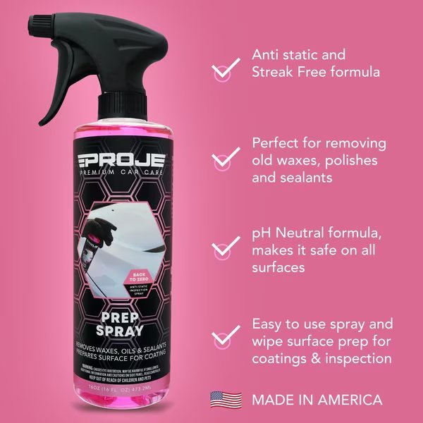 Prep Spray 16oz - Surface Prep Spray - Safe on all Surfaces, Proje Premium Car Care, Mfr#: 50009